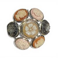 Brosche Mandile 1922 Dame Cammei  in Silber Conchiglia 2MSPCM44 - 2MSPCM44